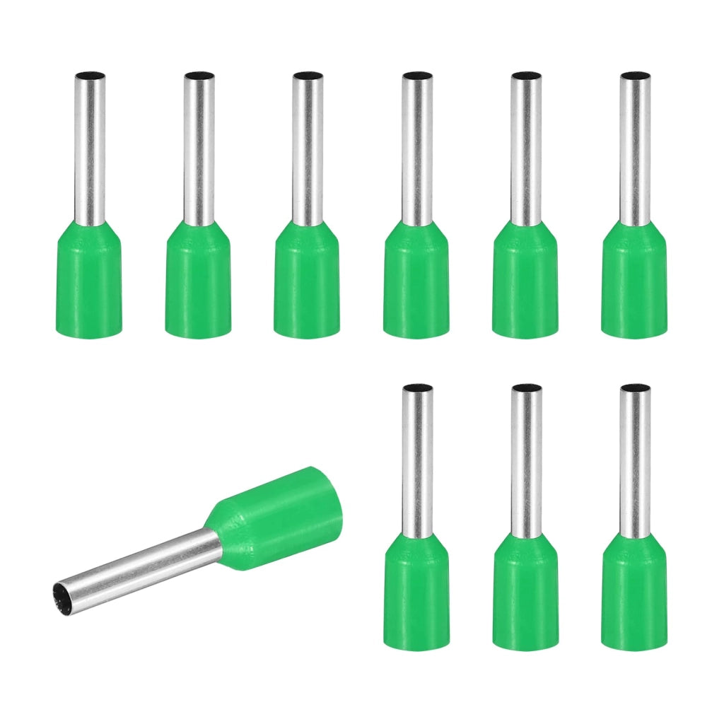 Guaine di crimpatura, 200 pezzi, calibro 16 AWG, isolate, colore verde, confezione da 1510