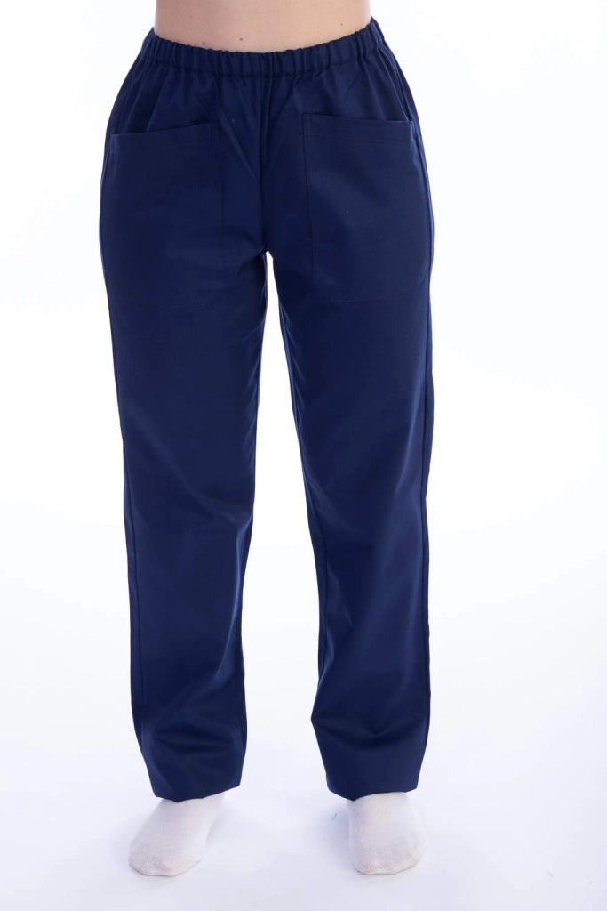 Pantaloni cargo, unisex, taglia S, blu, in poliestere e cotone