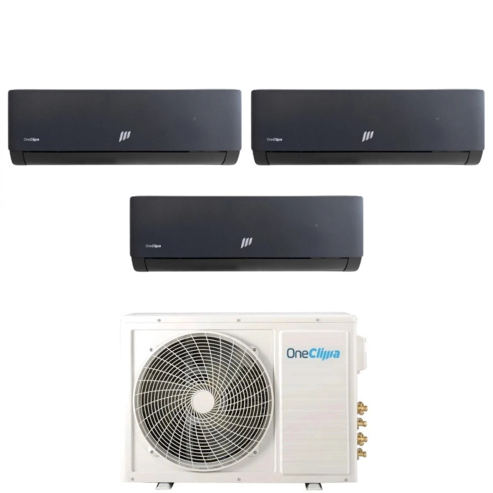 Condizionatore Trial Split OneClima Prime Black 9+9+9 con MLT21x3/Y24 R-32 Wi-Fi Integrato