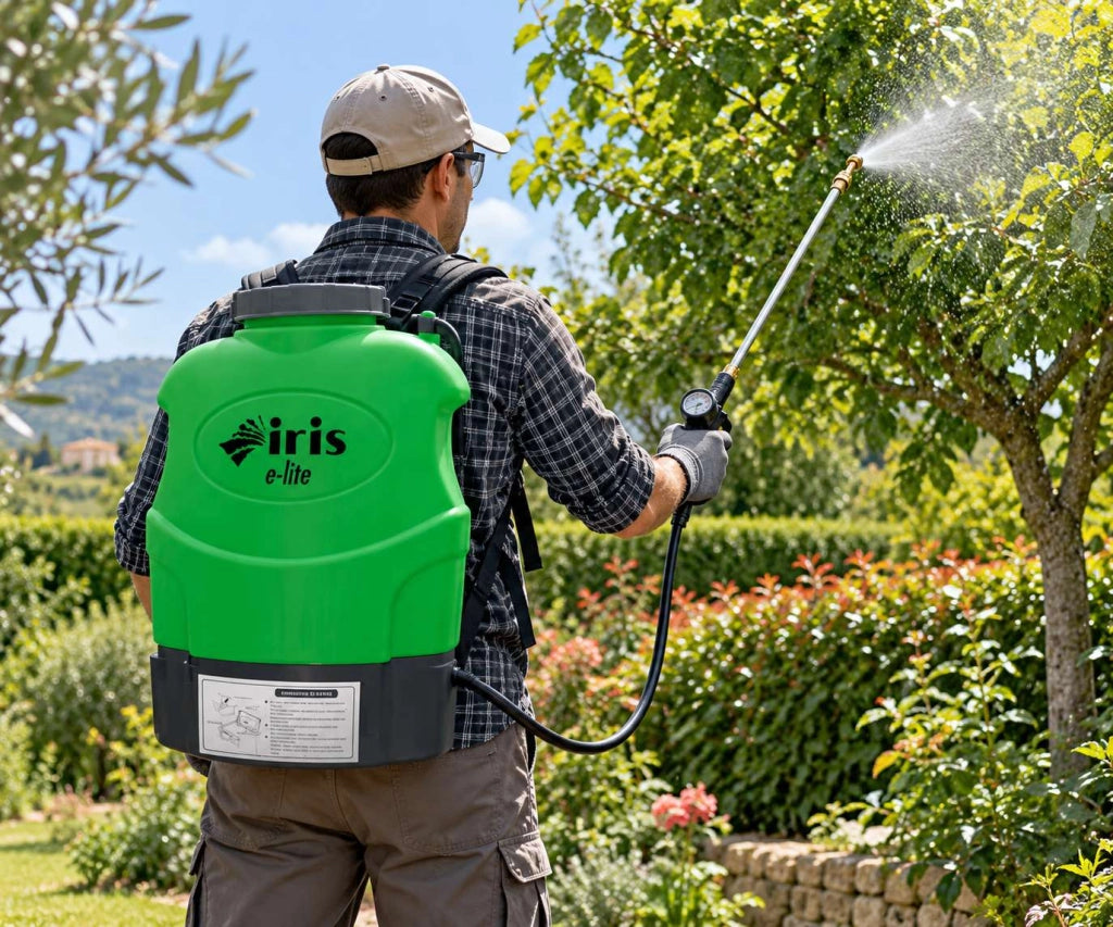 Pompa Irroratrice a Zaino IRIS E-Lite 16 Litri a Batteria Litio 12V con Lancia INOX