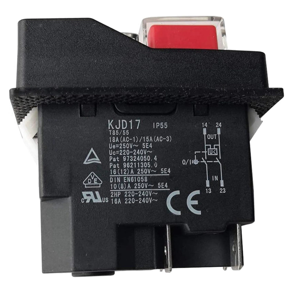 2 interruttori elettromagnetici KJD17, 220V, 4 poli