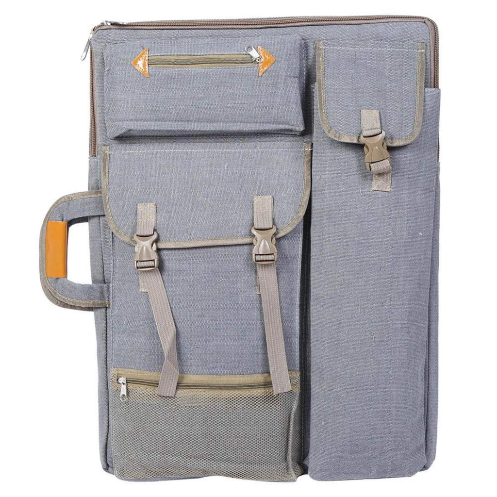 Custodia portafoglio in tela, portamatite, 66x50 cm, grigio, 1 pezzo
