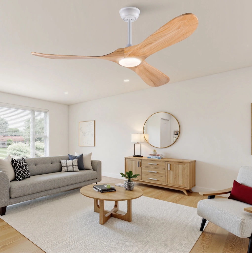 Ventilatore da soffitto 52" con luce LED e telecomando