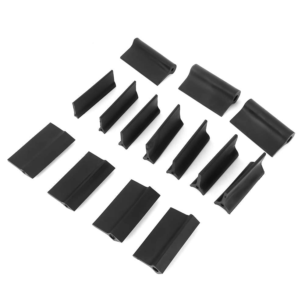 Set di levigatura per profili e contorni da 14 pezzi, blocchetti flessibili in gomma per forme concave e convesse, per levigatura e lucidatura di auto, legno, pareti