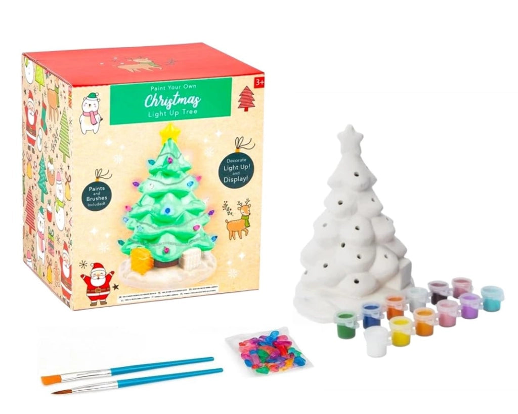 Albero di Natale in Vetroceramica illuminato, 18 cm, kit fai-da-te con 30 luci, disponibile in 12 colori