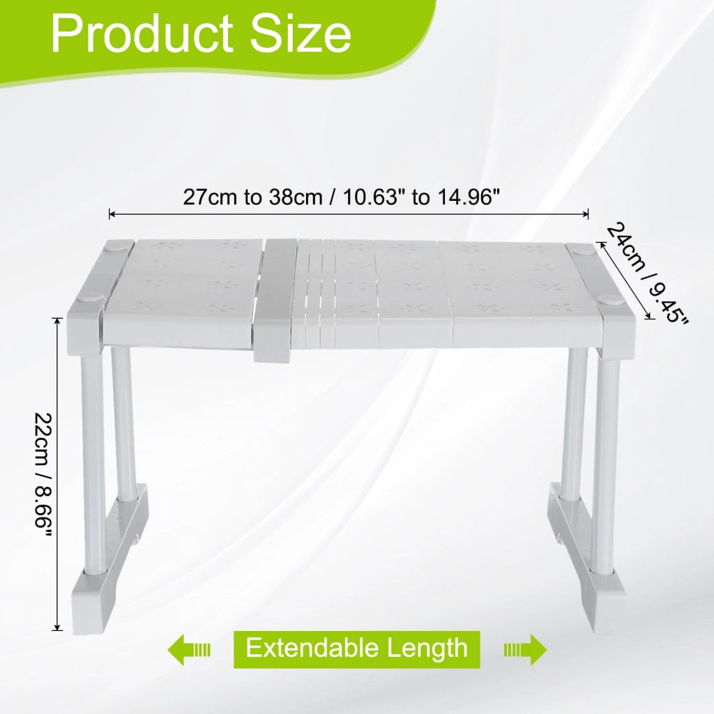 Ripiano regolabile estensibile per armadi, da 27 a 38 cm, dimensioni 22x24 cm, motivo floreale