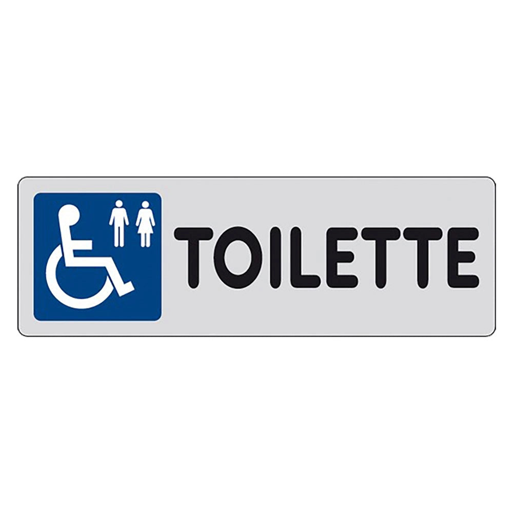 ETICHETTA SEGNALETICA TOILETTE DISABILI UOMO/DONNA