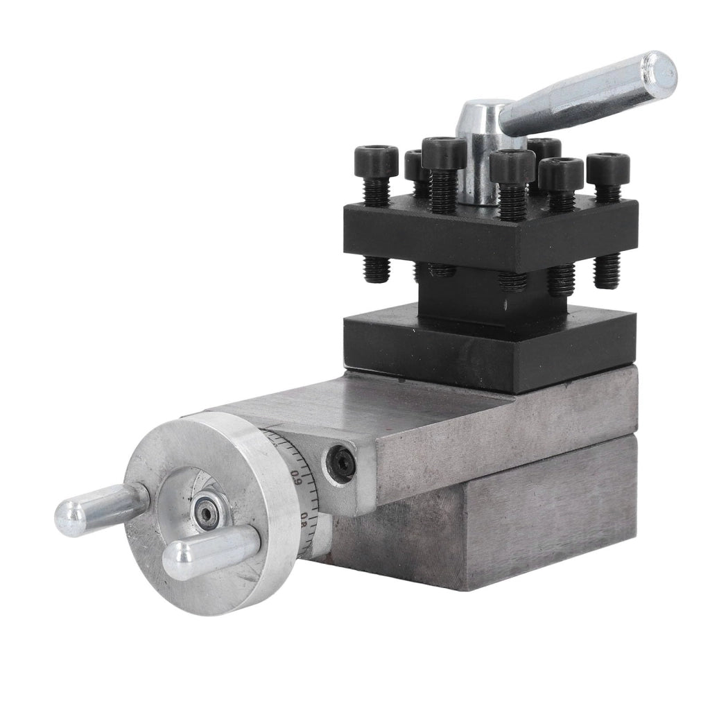 Supporto per utensili piccolo con guida scorrevole, 65 mm, in ghisa, per torni
