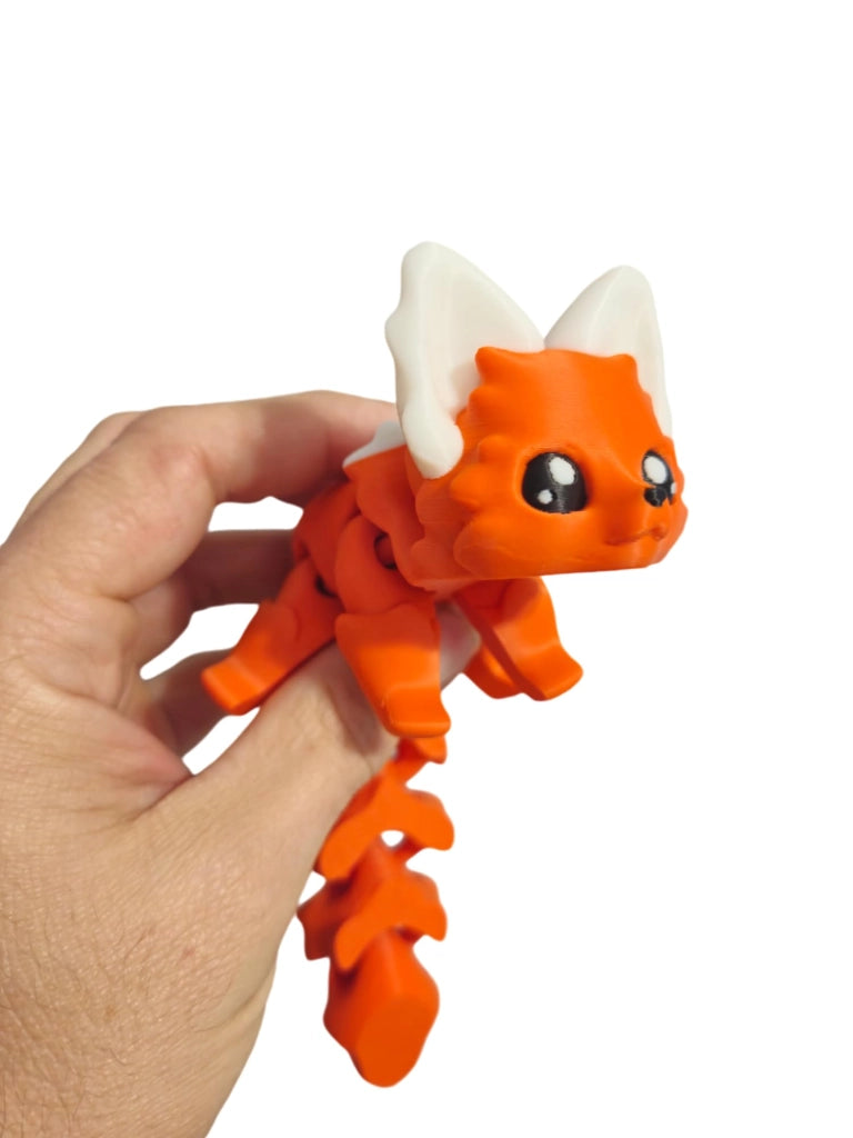 Forest Fox, 7,5 pollici – Creatura fantastica stampata in 3D, ideale come oggetto antistress