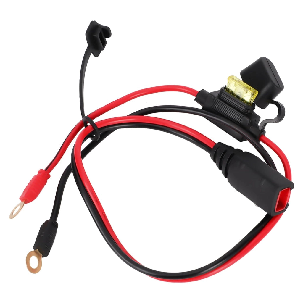 Fascio di cavi con terminali a anello M6, lunghezza 47,5 cm, per caricabatterie per auto