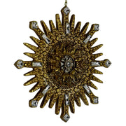 Addobbo resina oro cm16,7x2,1x17,1