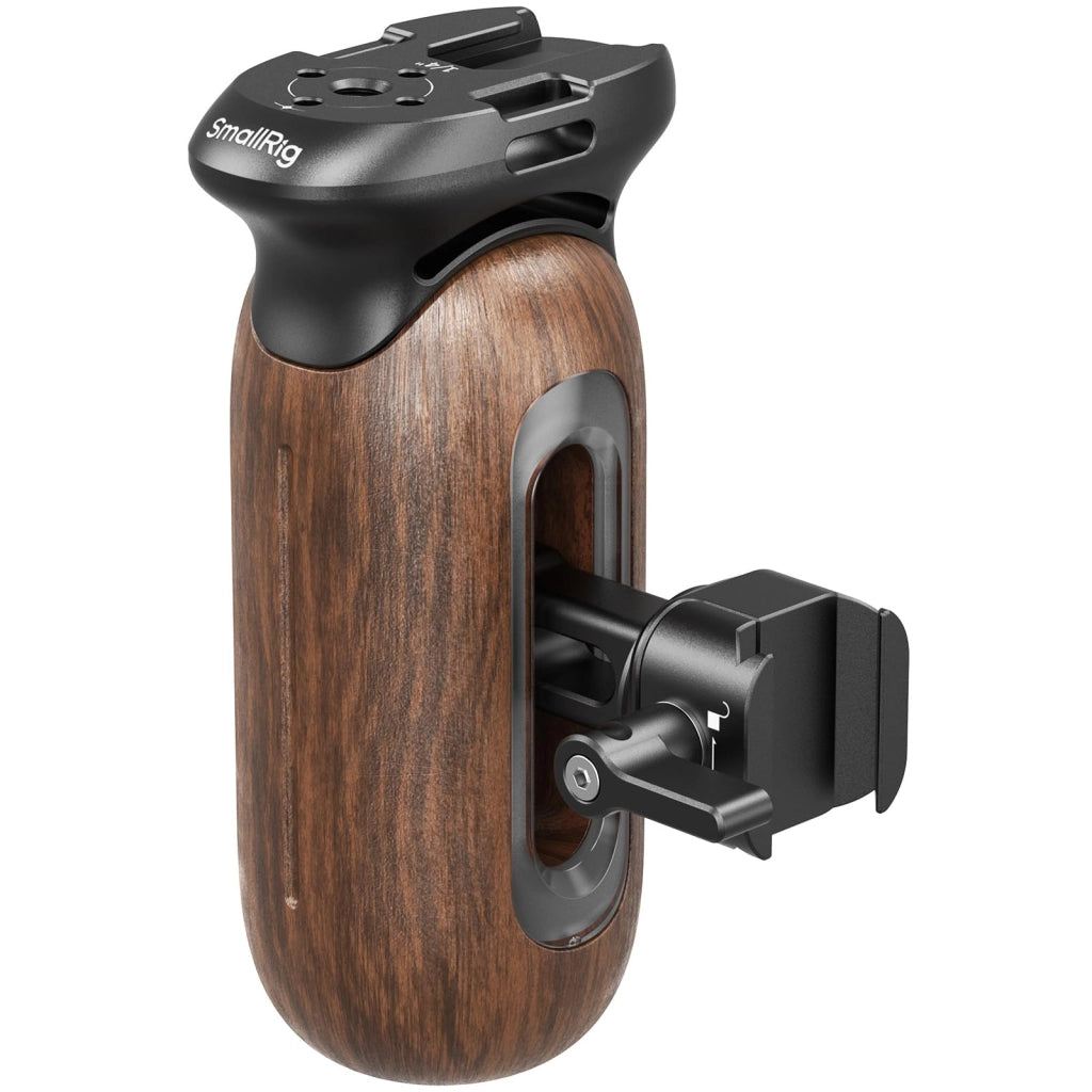 Maniglia laterale in legno con sistema di fissaggio NATO, regolabile fino a 27 mm, capacità di carico: 15 kg