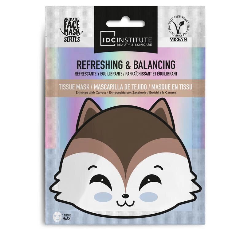 Maschera viso alla volpe rinfrescante e riequilibrante