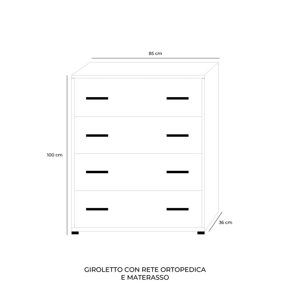 Mobile Giroletto colore Bianco