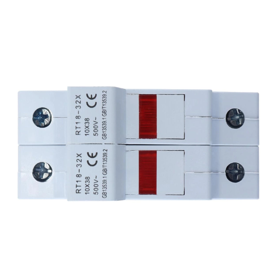 Portafusibile RT18-32(X), bipolare, 1000V DC, 32A, per fusibili di dimensioni 10x38 mm