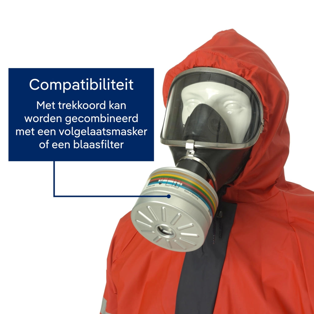 Tuta protettiva SPC 2400 Flexothane XXL, rosso/blu, traspirante
