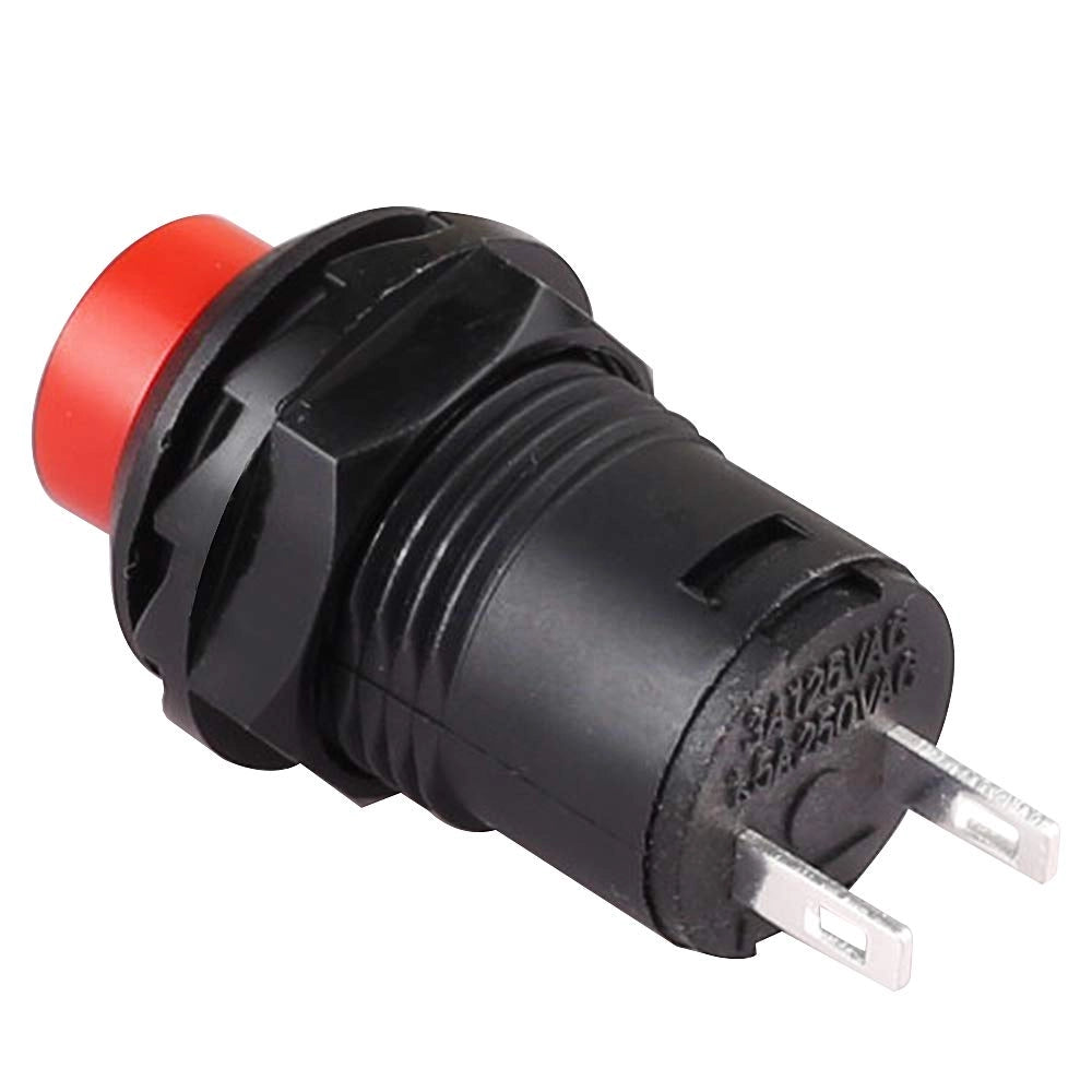 20 interruttori a pulsante SPST (a un polo e a un contatto), autobloccanti, 250V/1,5A, 125V/3A, colore rosso