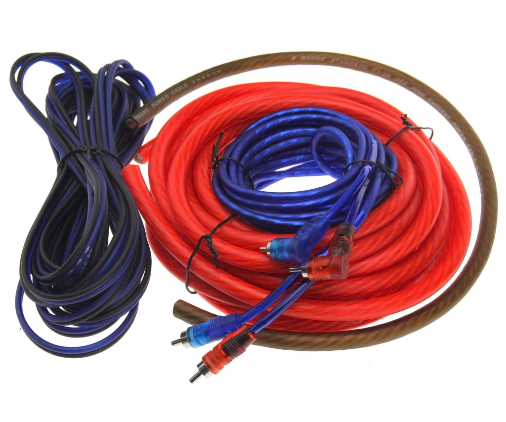Kit di cablaggio per amplificatore auto, 4 AWG, 2000 W, RCA, 100 A