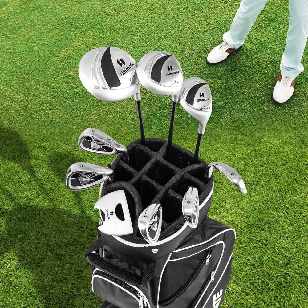 Set Completo di Mazze da Golf per Donna Destrorsa con Sacca da Trasporto Nero Leggero e Resistente