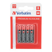 VERBATIM ALKALINE BATTERY AAA 4-PACK (HANGCARD)