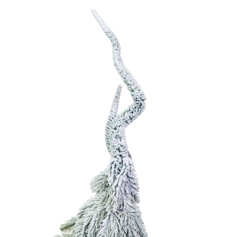 Albero plastica coppia innevato verde cm30h88