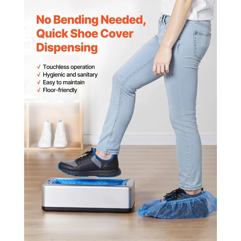 Distributore automatico di copriscarpe A1 con 100 copriscarpe, per taglie fino a EU 44 / US 11, compatto e pratico per uso interno