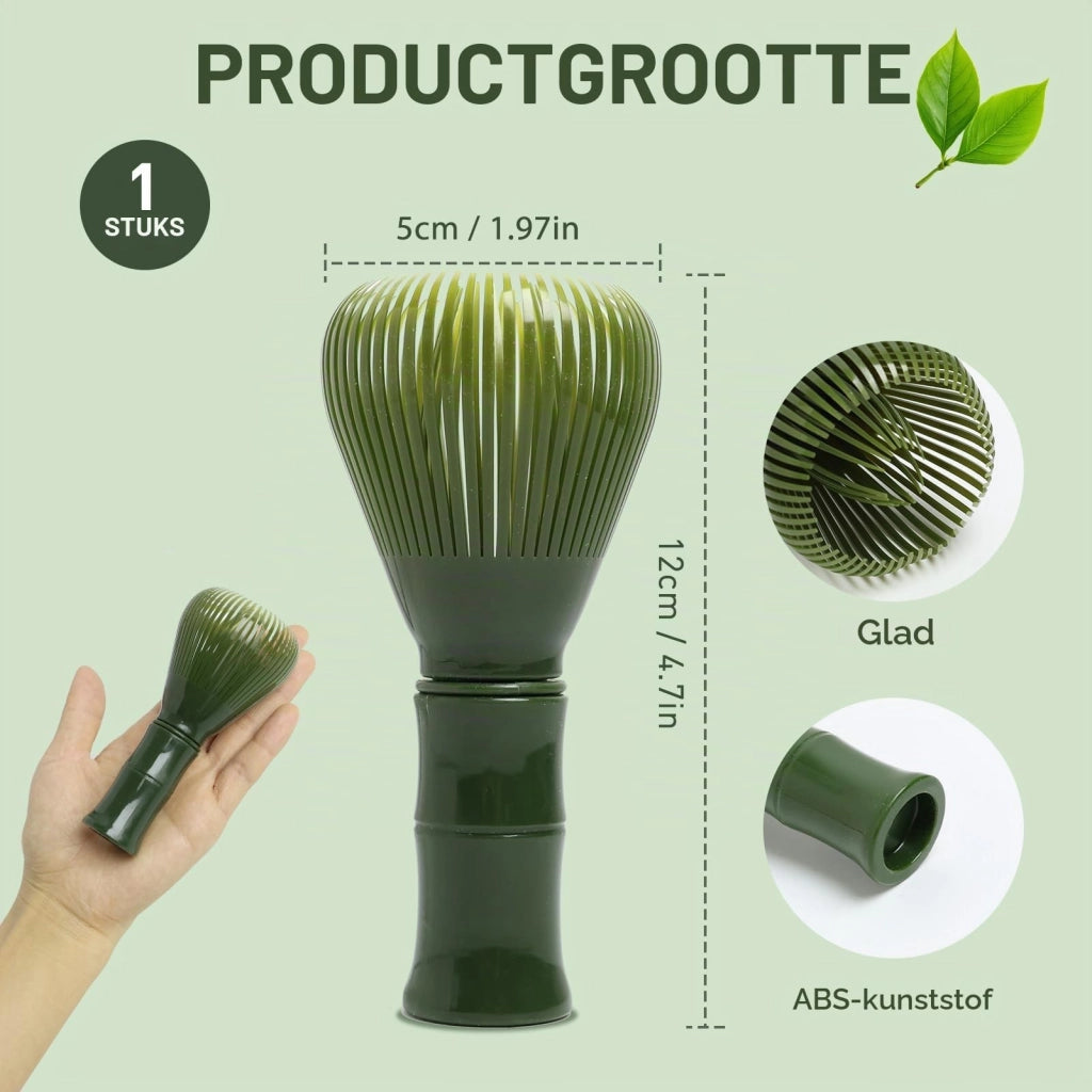 Frusta per matcha in resina, ideale per la tradizionale cerimonia del tè giapponese