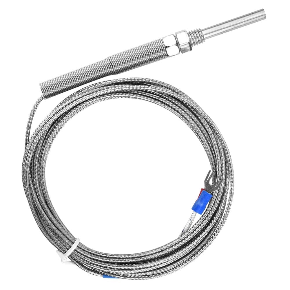 Termocoppia di tipo K, filettatura M8, cavo da 5 metri, intervallo di temperatura 0–400 °C