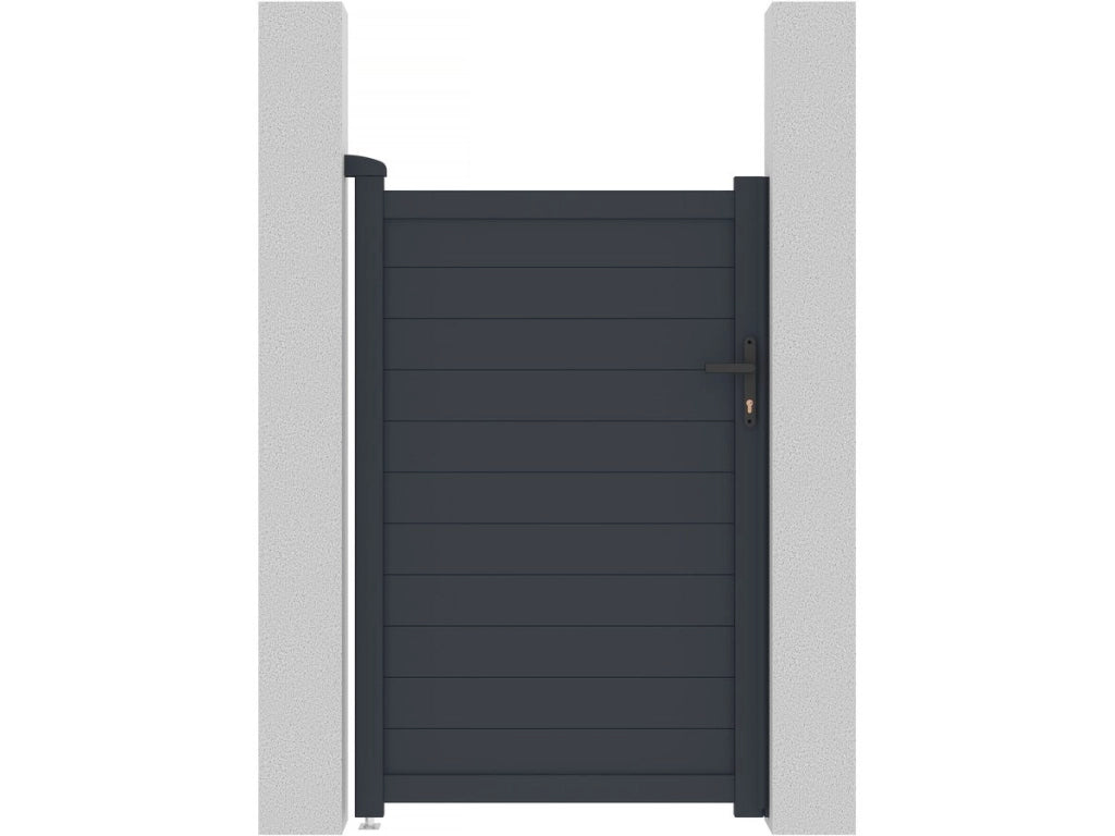 Cancello in alluminio "Marc" - 101,2 x 180,9 cm - Grigio