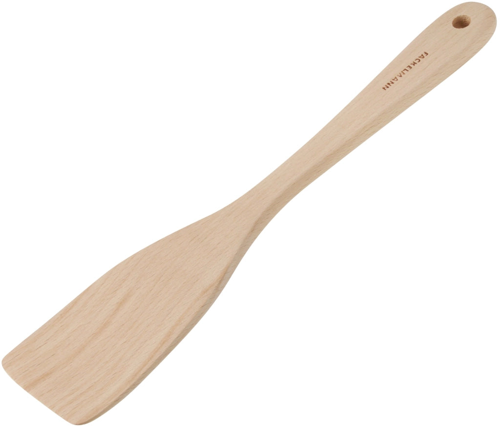 Spatola in legno di faggio, 30 cm, adatta per padelle con rivestimento antiaderente