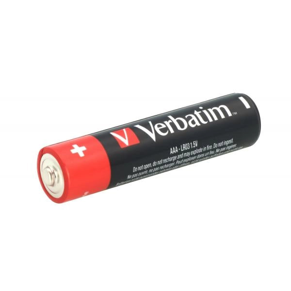 VERBATIM ALKALINE BATTERY AAA 4-PACK (HANGCARD)