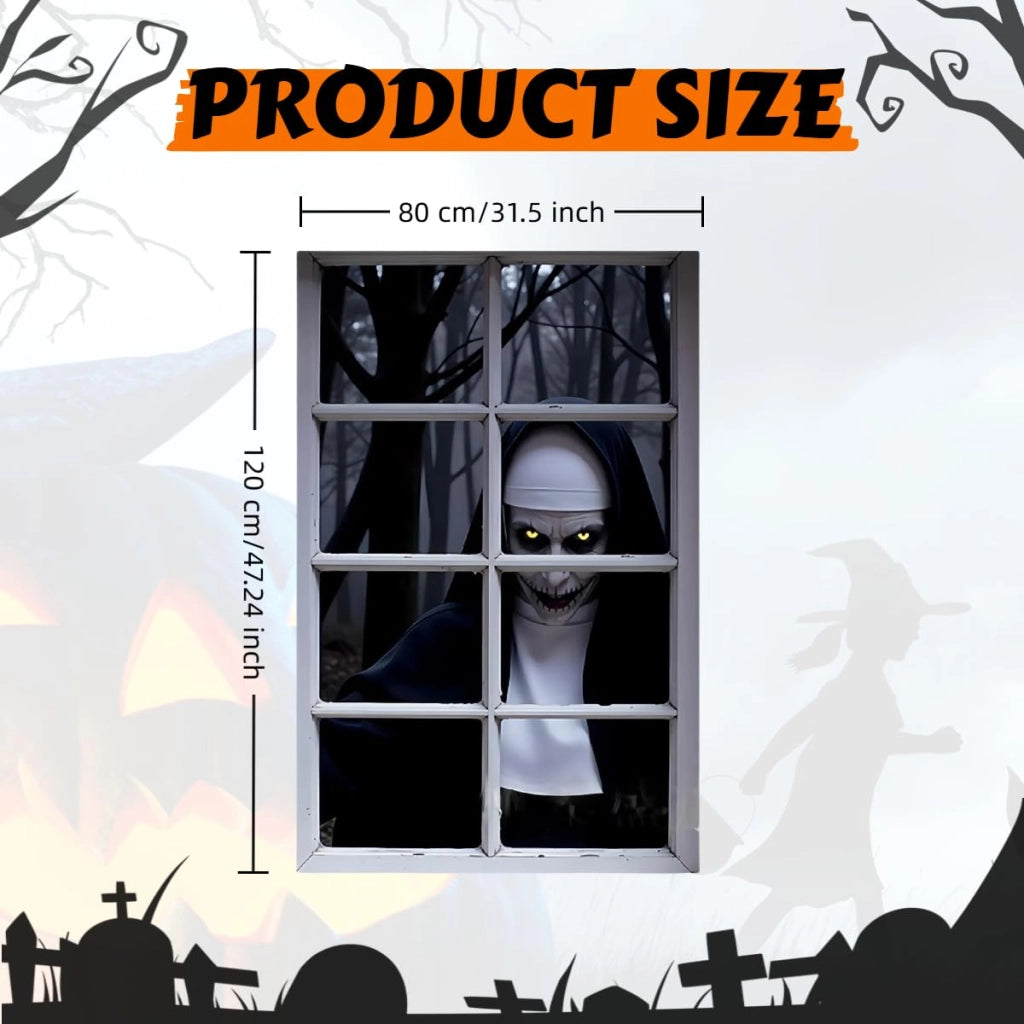 Decorazione per Halloween, motivo con suore, 120 x 80 cm