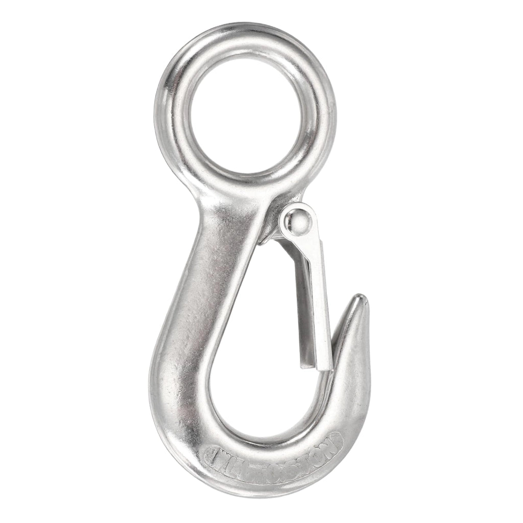 Gancio a catena 1100 lbs, acciaio inossidabile 304, 117 mm, colore argento