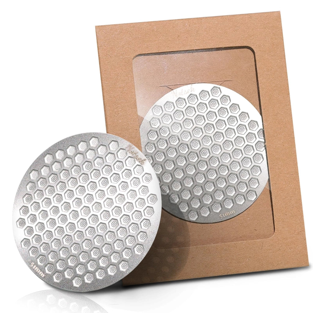 Schermo per pressino da 51 mm, spessore 0,6 mm, acciaio inossidabile, confezione singola