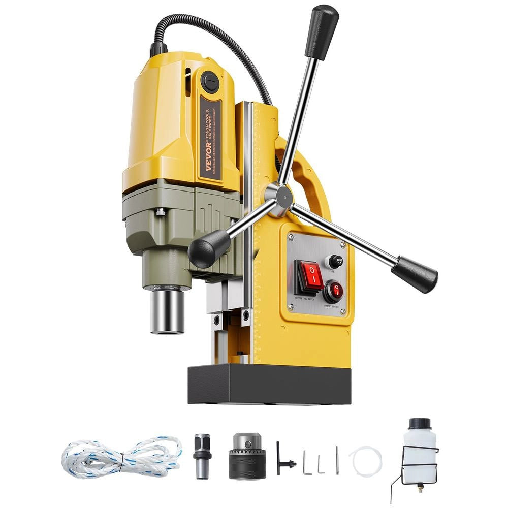 Robusto trapano magnetico ZT-40HA 1400 W, forza magnetica 12500 N, diametro di foratura 40 mm, 800 giri/min, per superfici metalliche