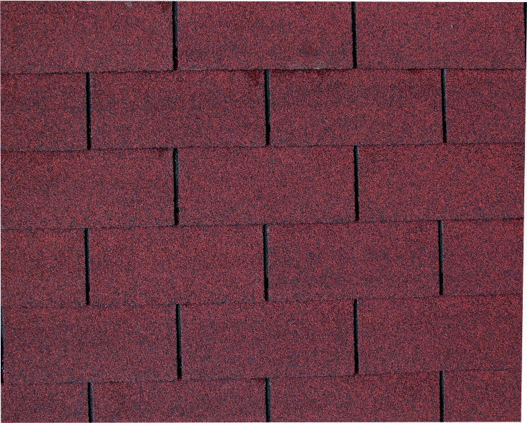 Tegola canadese rossa per tetto di casette in legno
