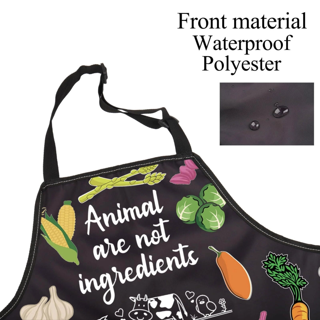 Grembiuli vegani con tasche, impermeabili, 72x68 cm, unisex