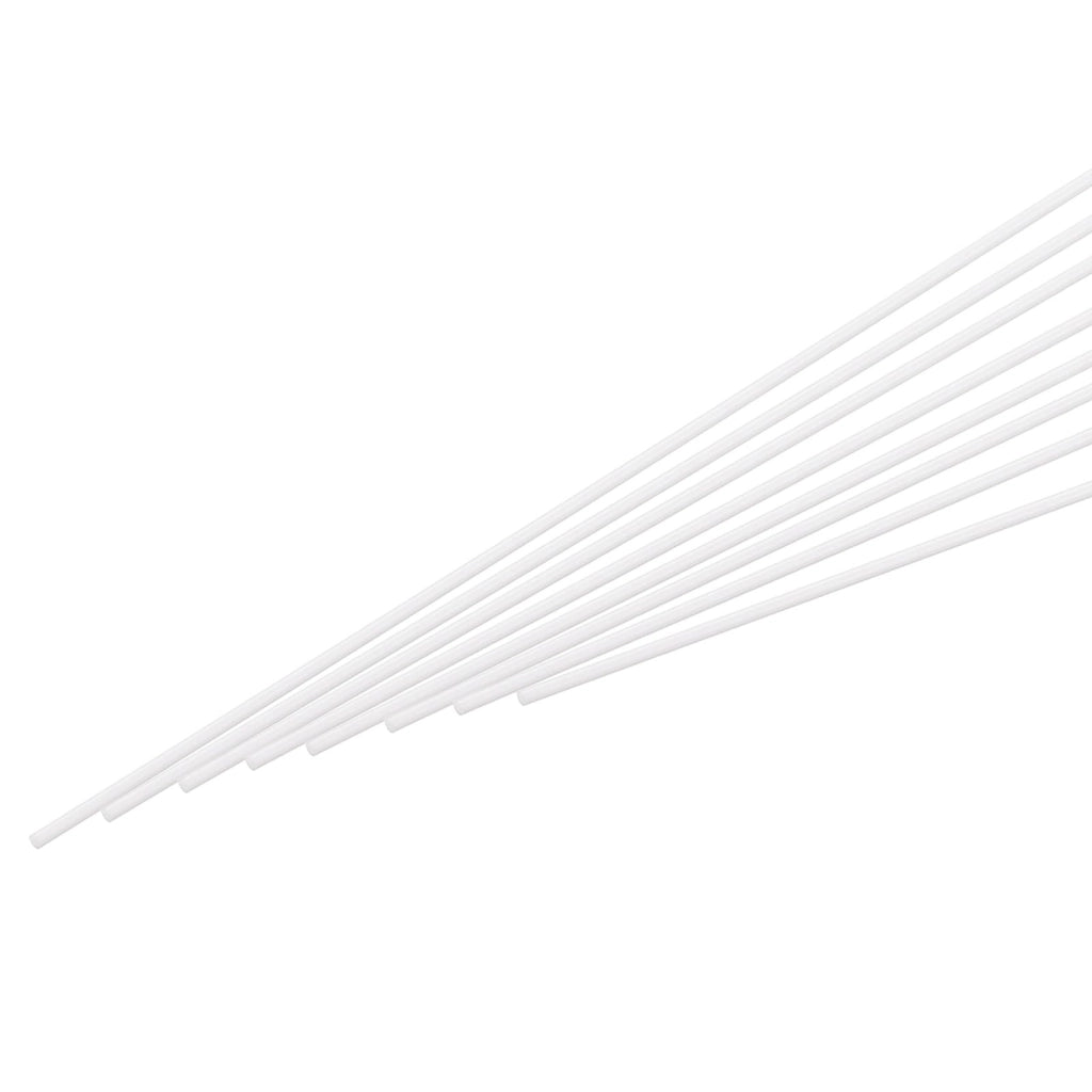 Barre massicce in ABS, 1,5 mm x 250 mm, colore bianco, confezione da 30 pezzi
