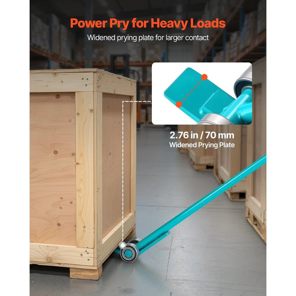 Barra a leva per movimentazione carichi pesanti CL-HL8800 in acciaio al carbonio 4T con ruote 1524 mm per officina e magazzino