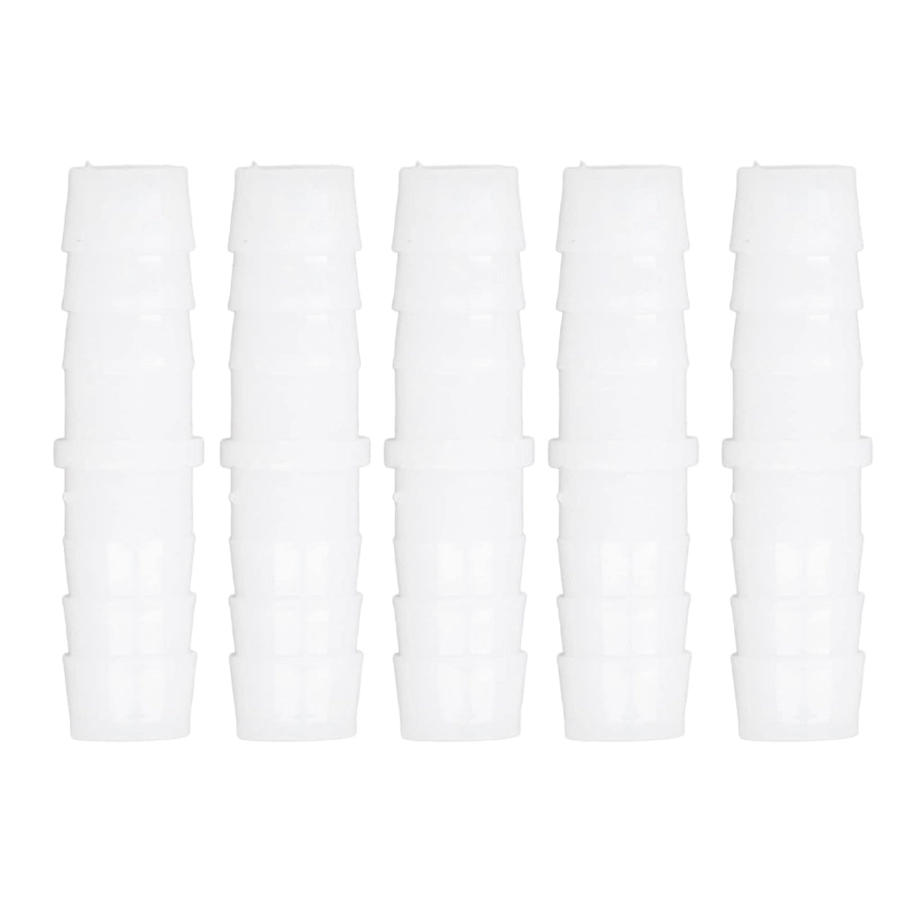 Confezione da 10 raccordi in plastica per tubi, diametro 12 mm, a gomito, in polietilene