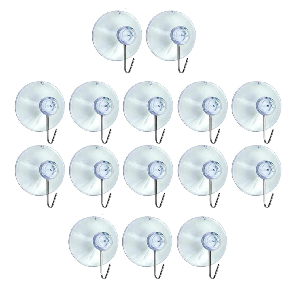 Ganci in plastica trasparente, 15 pezzi, 2,2 cm