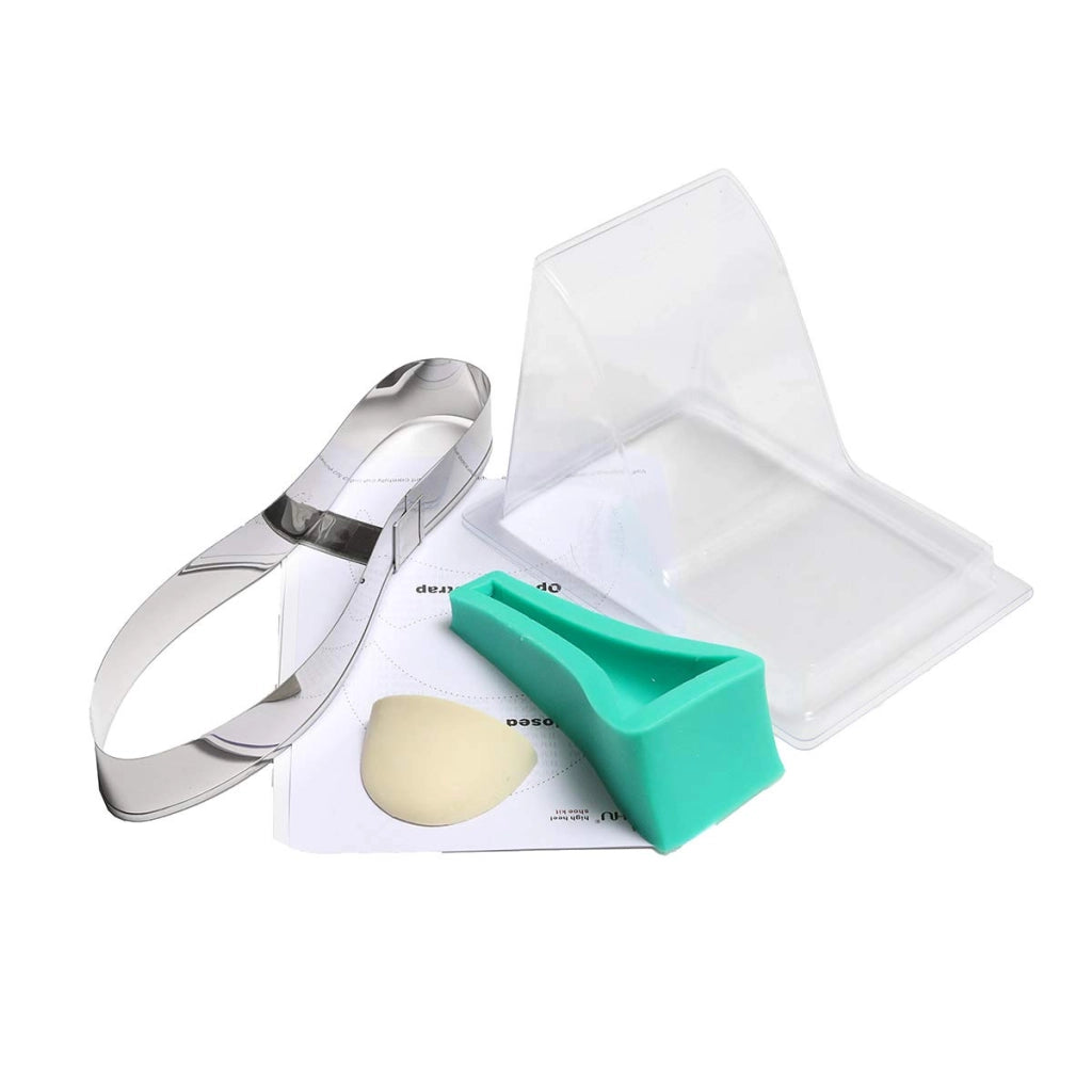 Set di stampi in silicone per torte a forma di scarpa, ideale per decorazioni in fondant, diametro 24,5 cm