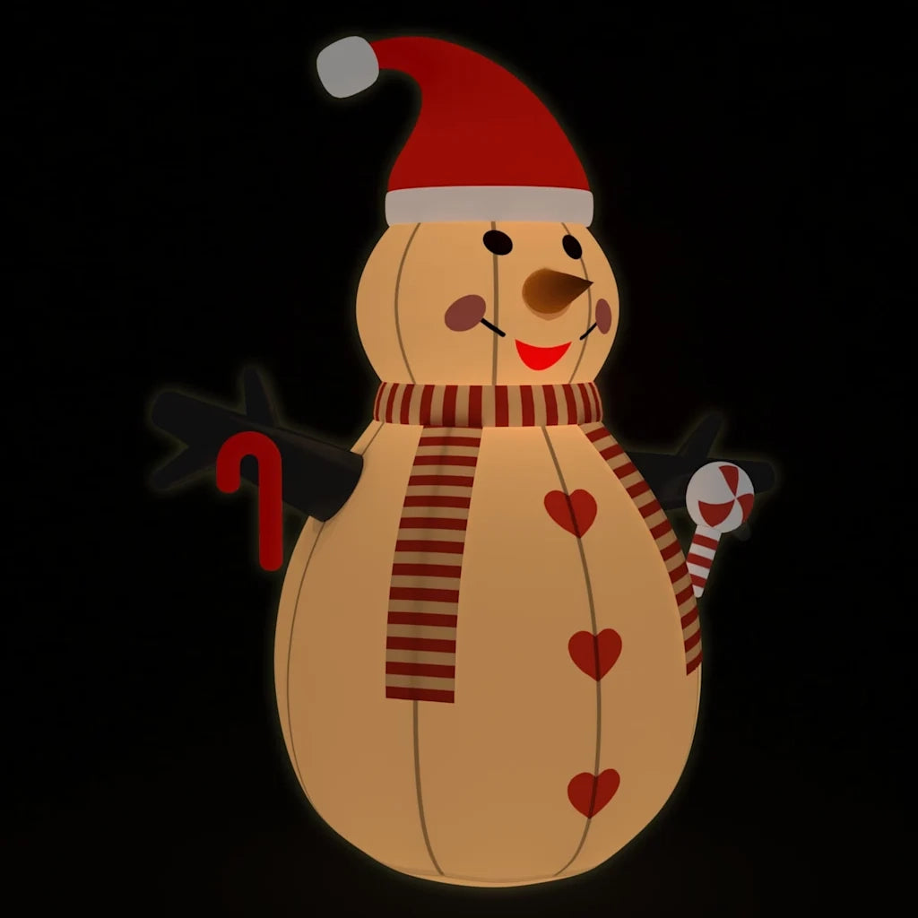 Snowman Gonfiabile con LED 250 cm 345373