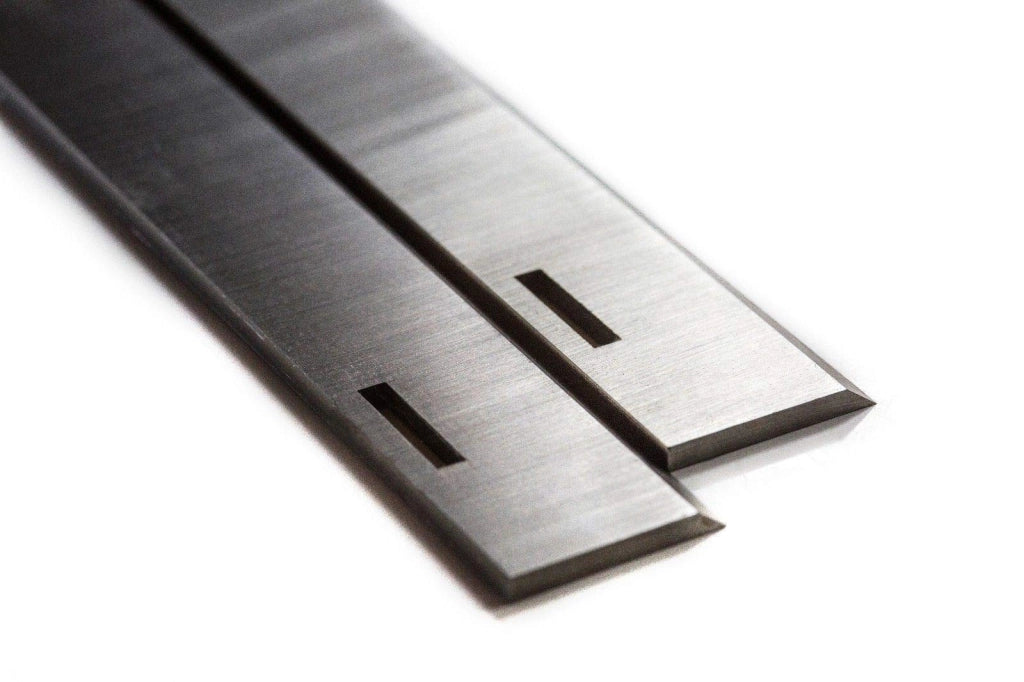 Lame HSS per pialla per Multico 12" scanalature 1/8", riaffilabili, 1 paio