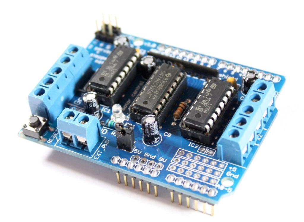 Scheda motore per Arduino UNO/Mega, con 2 driver L293D, per motori passo-passo