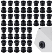 Boccole a flangia in silicone, 60 pezzi, dimensioni 16x8x12,5 mm, colore nero