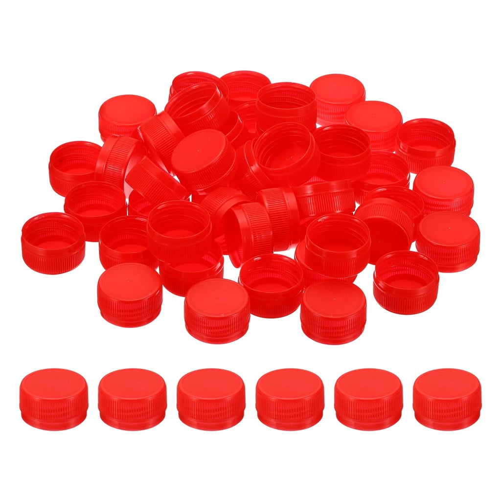 200 tappi in plastica rossi, diametro 3 cm, per lavori manuali e artigianato