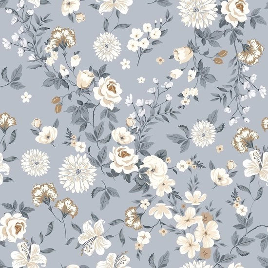 Tapeto azzurro fiori acquarello 44 x 300 cm tapeto fiorito vintage carta da parati adesiva tapeto foglie viola tapeto fotografico camera da letto romanticismo carta da parati adesiva arredamento colla per mobili camera da bagno