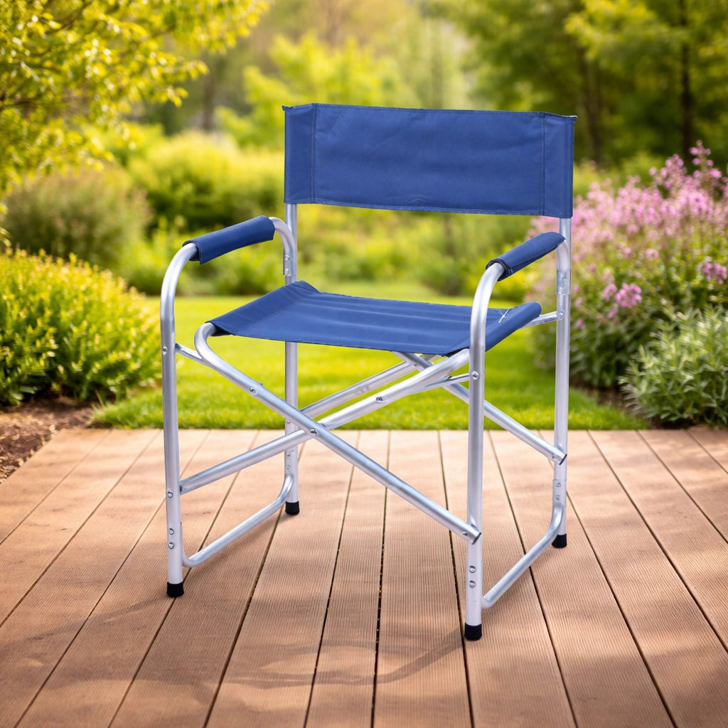 SEDIA DA REGISTA BLU 56x48x78