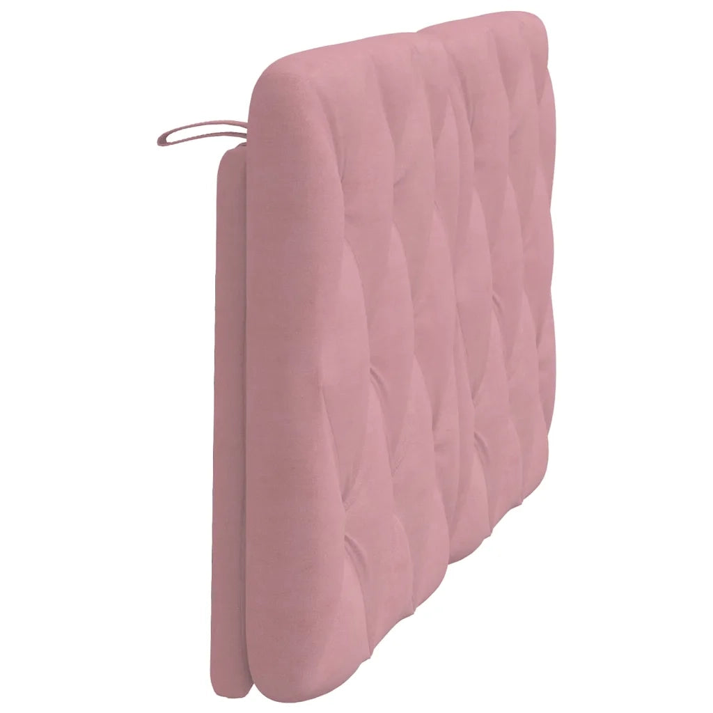 Cuscino Testiera-Cuscino per Testiera Rosa 120 cm in Velluto